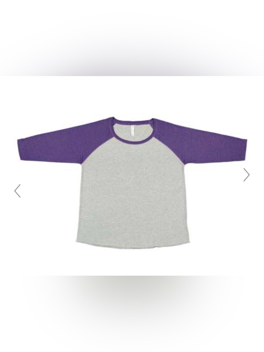 LAT Women's Curvy Collection Baseball Three-Quarter Sleeve